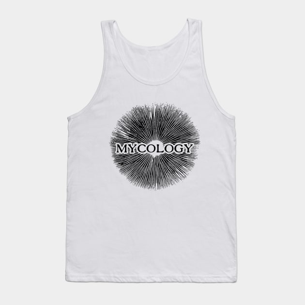 Mycology - The science of fungi (black) Tank Top by tentihandmade